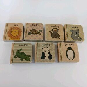 Lot of 7 Innovative Kids BOARD Books BABY TODDLER DAYCARE‎  Animals 98% Recycled